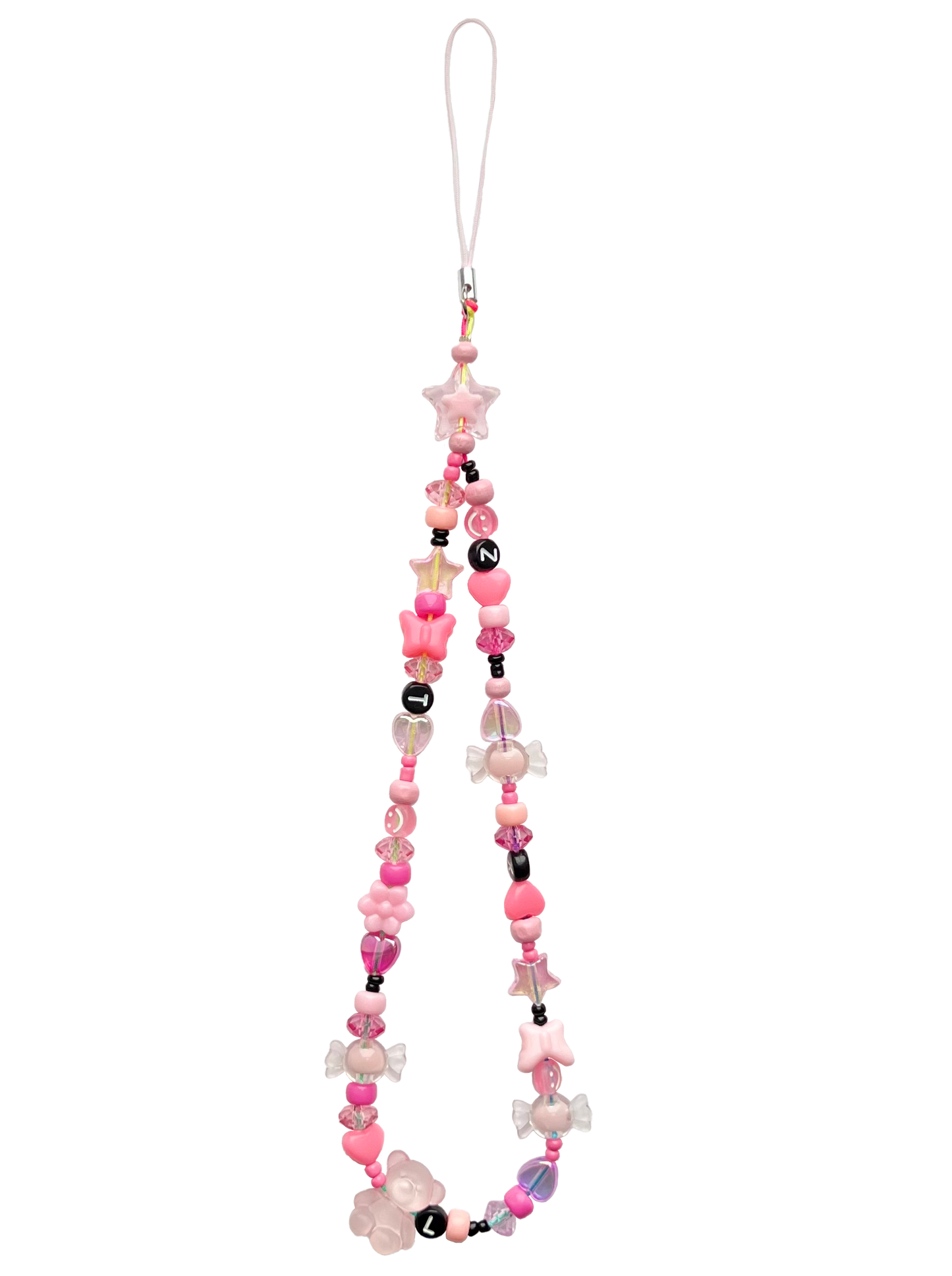 Pink teddy charm